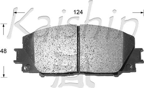 Kaishin FK2252 - Комплект спирачно феродо, дискови спирачки vvparts.bg