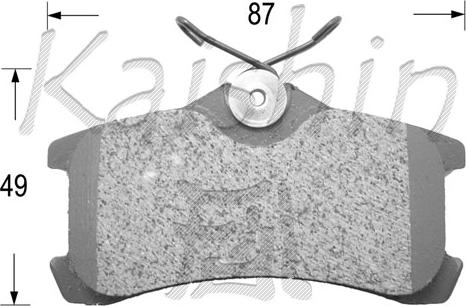 Kaishin FK2220 - Комплект спирачно феродо, дискови спирачки vvparts.bg