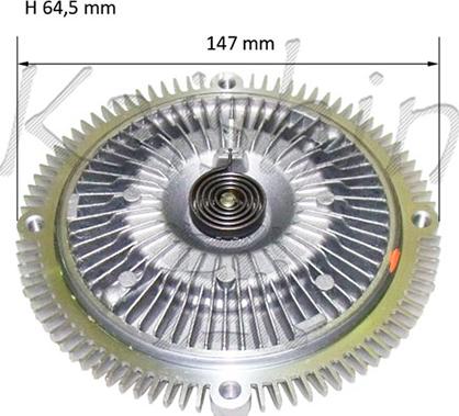 Kaishin GV006 - Съединител, вентилатор на радиатора vvparts.bg