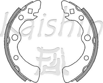 Kaishin K5504 - Комплект спирачна челюст vvparts.bg