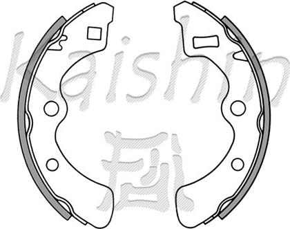 Kaishin K5510 - Комплект спирачна челюст vvparts.bg