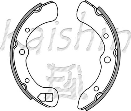 Kaishin K0009 - Комплект спирачна челюст vvparts.bg