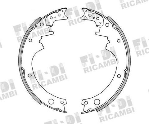 Kaishin K1146A - Комплект спирачна челюст vvparts.bg