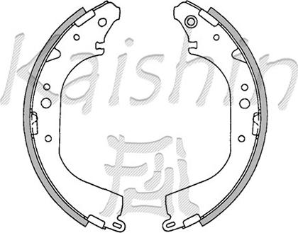 Kaishin K1208 - Комплект спирачна челюст vvparts.bg