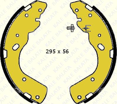 KALE 613R 0550 04 P - Комплект спирачна челюст vvparts.bg