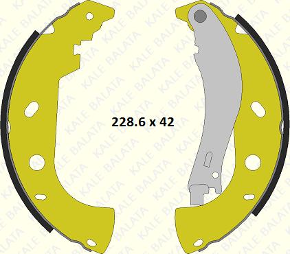 KALE 686 0460 24 P - Комплект спирачна челюст vvparts.bg