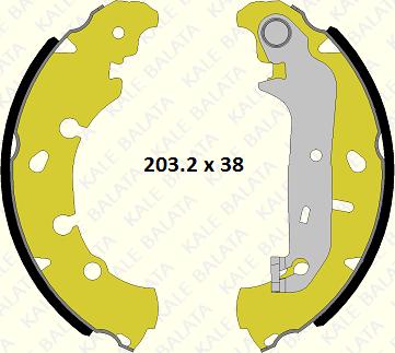 KALE 1240 0480 04 P - Комплект спирачна челюст vvparts.bg