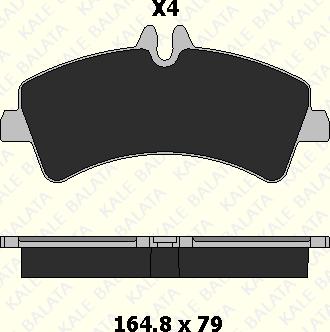 KALE 29217 208 04 - Комплект спирачно феродо, дискови спирачки vvparts.bg