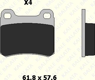 KALE 21140 157 04 - Комплект спирачно феродо, дискови спирачки vvparts.bg