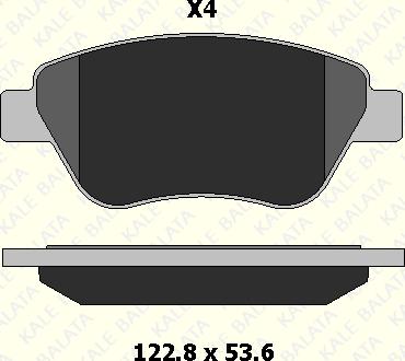 KALE 23982 178 34 - Комплект спирачно феродо, дискови спирачки vvparts.bg