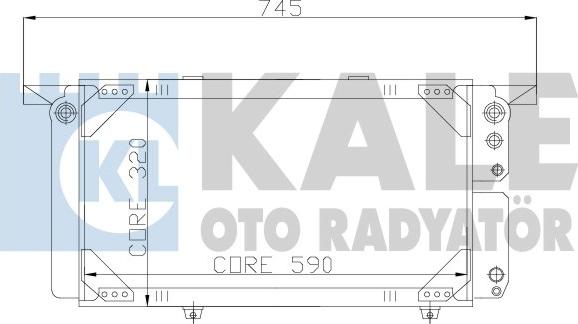 KALE OTO RADYATÖR 163300 - Радиатор, охлаждане на двигателя vvparts.bg