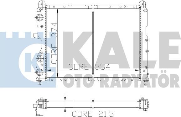 KALE OTO RADYATÖR 101900 - Радиатор, охлаждане на двигателя vvparts.bg