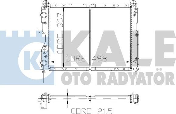 KALE OTO RADYATÖR 101798 - Радиатор, охлаждане на двигателя vvparts.bg