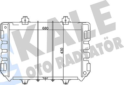 KALE OTO RADYATÖR 103000 - Радиатор, охлаждане на двигателя vvparts.bg