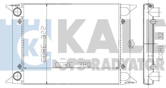 KALE OTO RADYATÖR 138700 - Радиатор, охлаждане на двигателя vvparts.bg