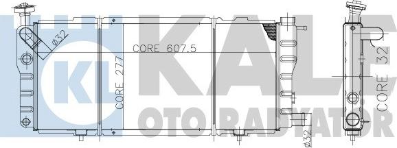 KALE OTO RADYATÖR 137800 - Радиатор, охлаждане на двигателя vvparts.bg