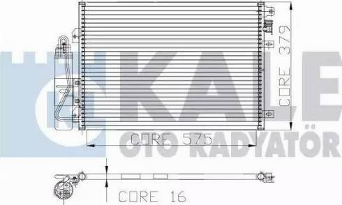 KALE OTO RADYATÖR 128200 - Кондензатор, климатизация vvparts.bg