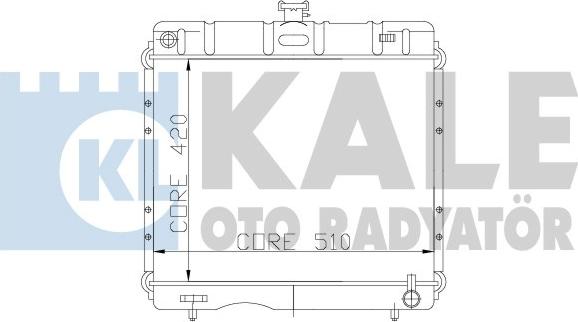 KALE OTO RADYATÖR 172900 - Радиатор, охлаждане на двигателя vvparts.bg