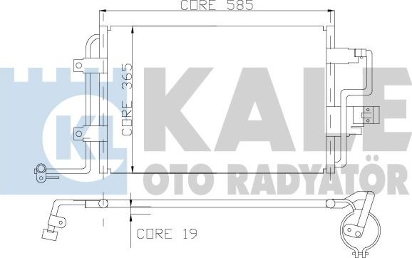 KALE OTO RADYATÖR 390600 - Кондензатор, климатизация vvparts.bg