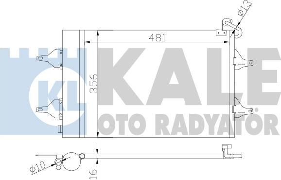 KALE OTO RADYATÖR 390700 - Кондензатор, климатизация vvparts.bg