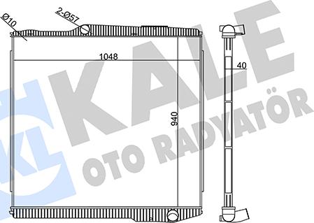 KALE OTO RADYATÖR 349480 - Радиатор, охлаждане на двигателя vvparts.bg