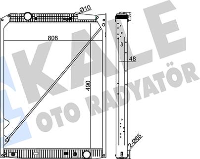 KALE OTO RADYATÖR 349295 - Радиатор, охлаждане на двигателя vvparts.bg