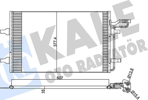 KALE OTO RADYATÖR 345590 - Кондензатор, климатизация vvparts.bg