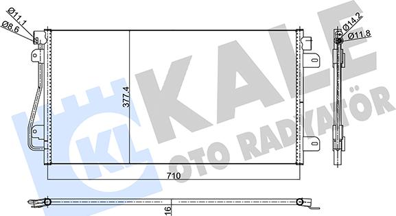 KALE OTO RADYATÖR 345555 - Кондензатор, климатизация vvparts.bg