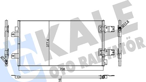 KALE OTO RADYATÖR 345565 - Кондензатор, климатизация vvparts.bg