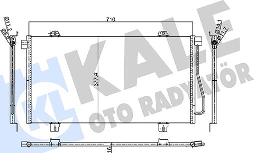 KALE OTO RADYATÖR 345560 - Кондензатор, климатизация vvparts.bg