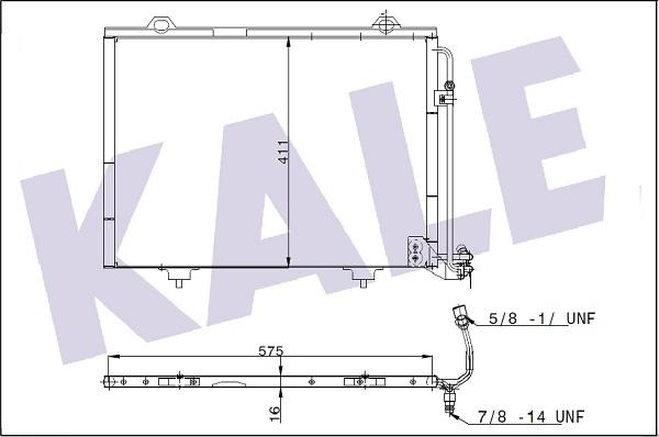 KALE OTO RADYATÖR 345510 - Кондензатор, климатизация vvparts.bg