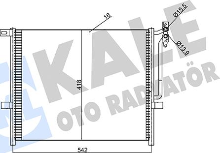 KALE OTO RADYATÖR 345625 - Кондензатор, климатизация vvparts.bg