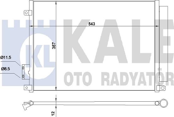 KALE OTO RADYATÖR 345360 - Кондензатор, климатизация vvparts.bg