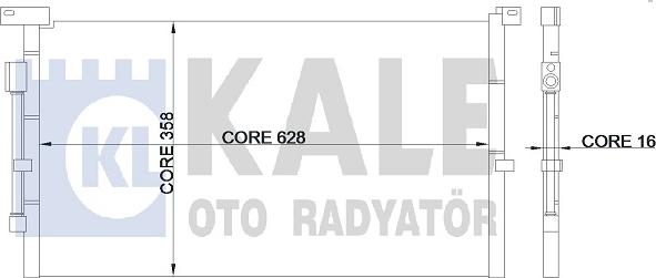 KALE OTO RADYATÖR 345375 - Кондензатор, климатизация vvparts.bg