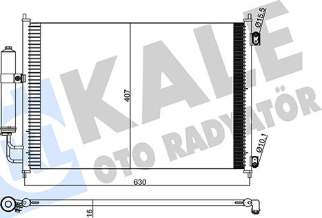 KALE OTO RADYATÖR 345275 - Кондензатор, климатизация vvparts.bg