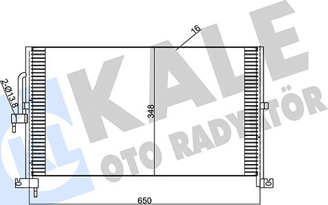 KALE OTO RADYATÖR 345740 - Кондензатор, климатизация vvparts.bg