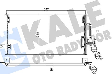 KALE OTO RADYATÖR 345765 - Кондензатор, климатизация vvparts.bg