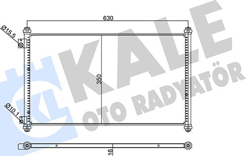 KALE OTO RADYATÖR 345705 - Кондензатор, климатизация vvparts.bg