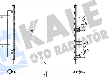 KALE OTO RADYATÖR 345730 - Кондензатор, климатизация vvparts.bg