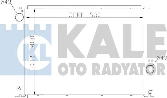 KALE OTO RADYATÖR 341905 - Радиатор, охлаждане на двигателя vvparts.bg