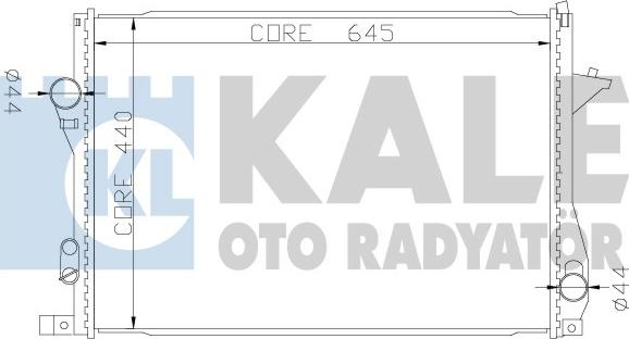 KALE OTO RADYATÖR 341915 - Радиатор, охлаждане на двигателя vvparts.bg