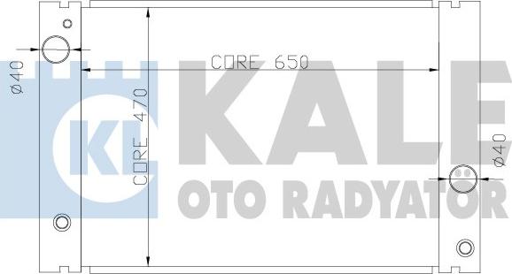 KALE OTO RADYATÖR 341910 - Радиатор, охлаждане на двигателя vvparts.bg