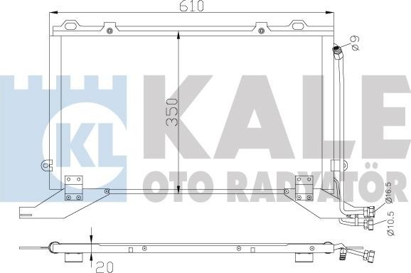 KALE OTO RADYATÖR 343045 - Кондензатор, климатизация vvparts.bg