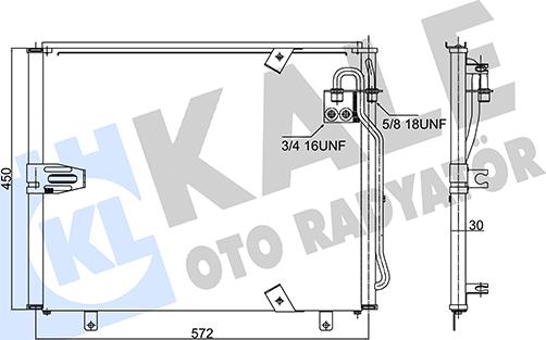 KALE OTO RADYATÖR 343065 - Кондензатор, климатизация vvparts.bg