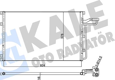 KALE OTO RADYATÖR 343315 - Кондензатор, климатизация vvparts.bg