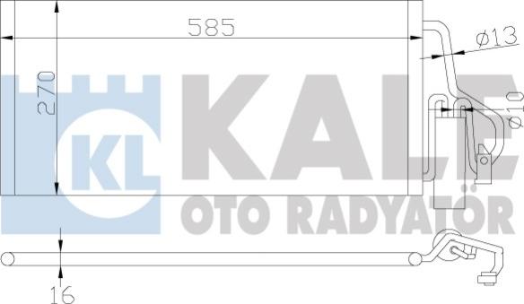 KALE OTO RADYATÖR 342915 - Кондензатор, климатизация vvparts.bg