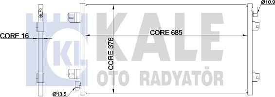 KALE OTO RADYATÖR 342910 - Кондензатор, климатизация vvparts.bg