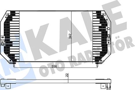 KALE OTO RADYATÖR 342460 - Кондензатор, климатизация vvparts.bg