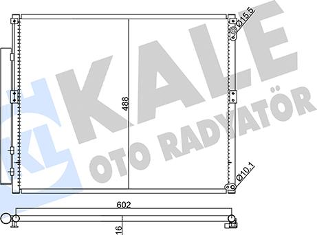 KALE OTO RADYATÖR 342470 - Кондензатор, климатизация vvparts.bg