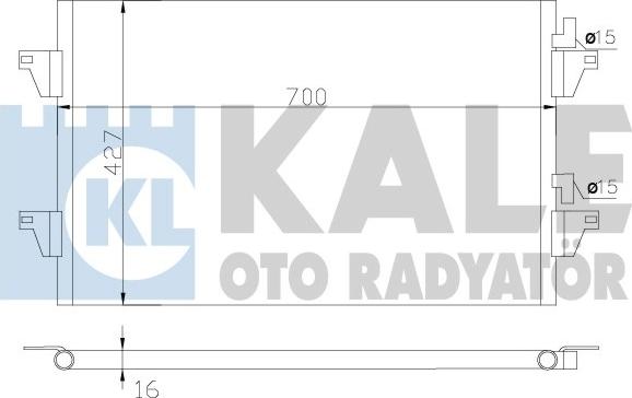 KALE OTO RADYATÖR 342590 - Кондензатор, климатизация vvparts.bg